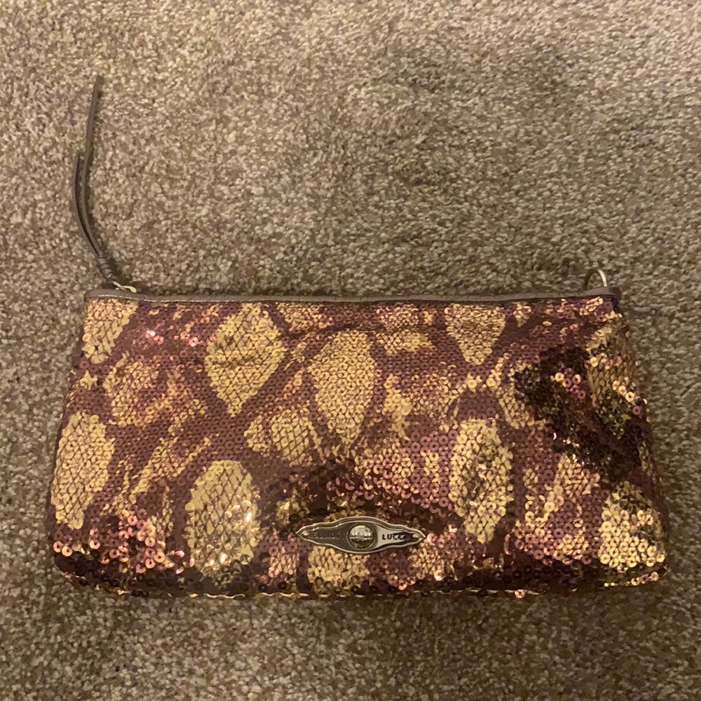 Elliot Lucca Sequins Clutch/Crossbody
